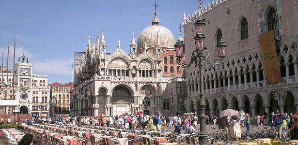 Vista da Praça São Marcos em Veneza, na Itália: cidade é um dos detinos turísticos mais procurados do mundo - Cisko66/Creative Commons