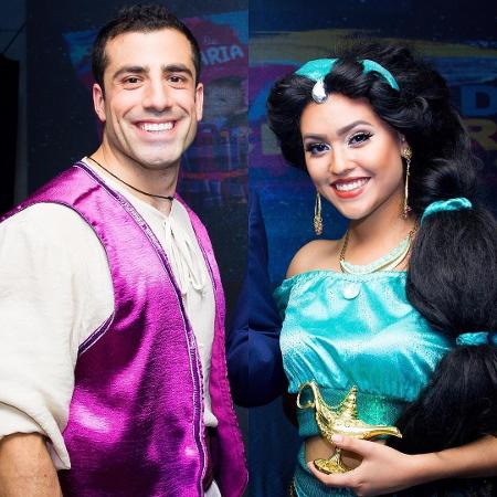 Kaysar vira Aladdin em festa infantil - Reprodução/Instagram - Reprodução/Instagram