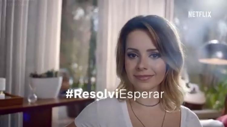 Sandy na campanha "resolvi esperar", da Netflix - Reprodução - Reprodução