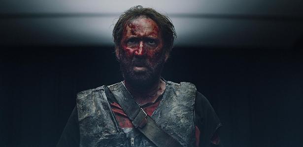 Nicolas Cage, em cena de "Mandy", seu novo filme - Reprodução
