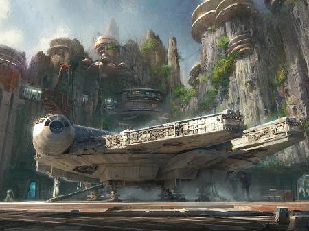 Imagem conceitual do Star Wars: Galaxy´s Edge, que será a maior expansão temática da história da Disney - Divulgação