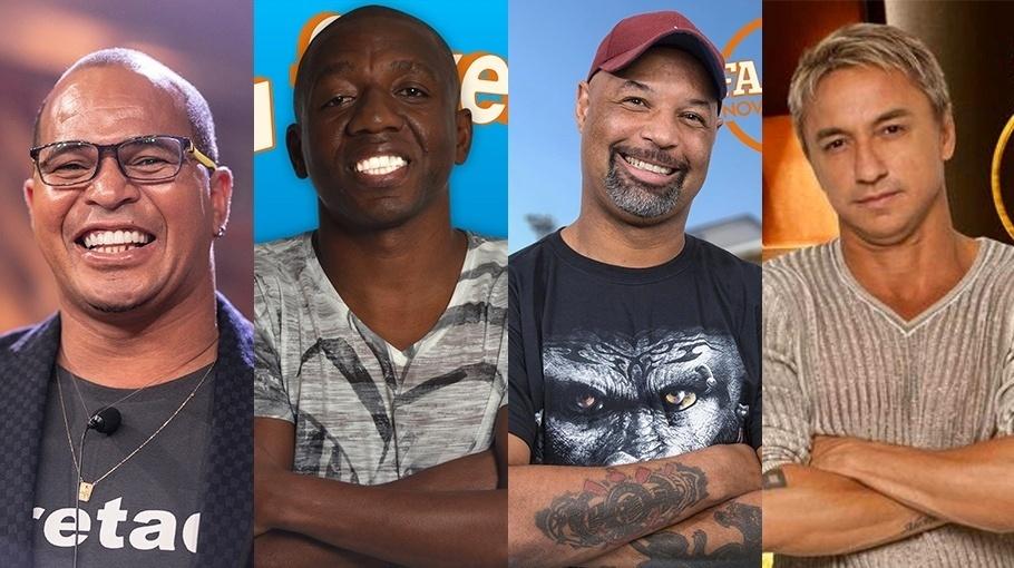 Ex-jogadores de futebol que participaram de "A Fazenda 10" - Montagem