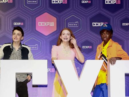 Elenco de "Stranger Things" esteve na CCXP 2018 - Iwi Onodera/UOL