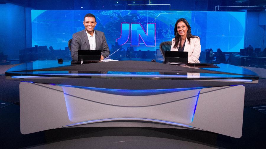Márcio Bonfim e Cristina Razolin, apresentadores do JN em agosto de 2019 - João Cotta/Rede Globo