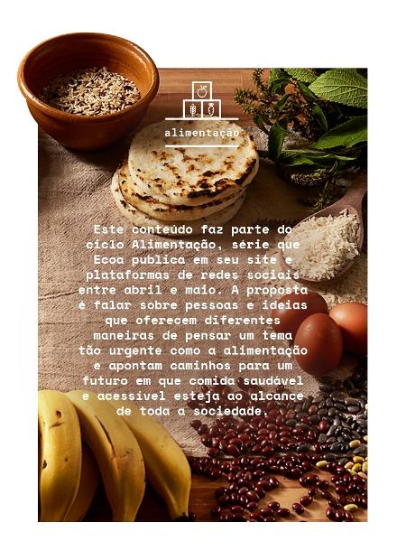 Ecoa Ciclo Alimentação - banner - Arte/UOL - Arte/UOL