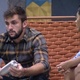 BBB 21: Arthur e Pocah na área externa - Reprodução/Globoplay