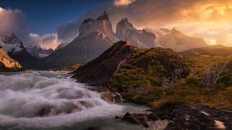Cachoeira no Parque Nacional Torres del Paine, no Chile - Piriya Photography/	Getty Images - Piriya Photography/	Getty Images