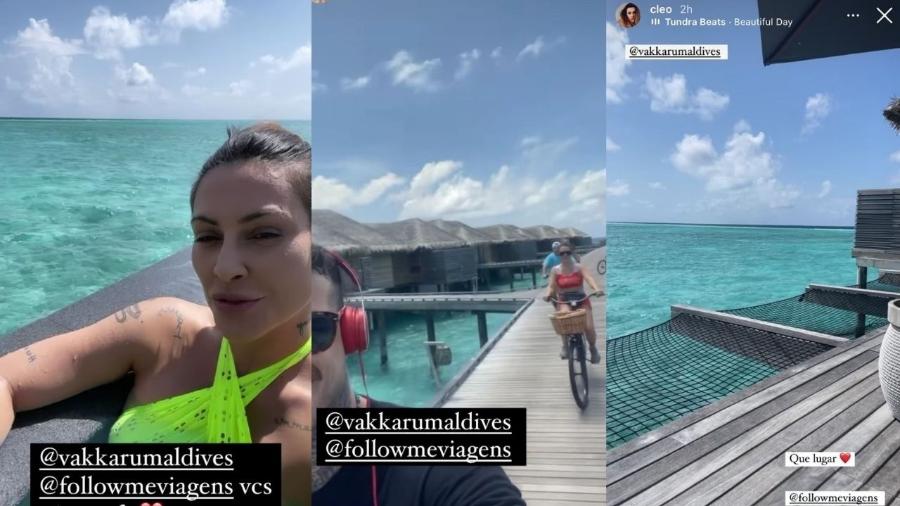 Cleo curte férias nas Ilhas Maldivas - Reprodução/Instagram