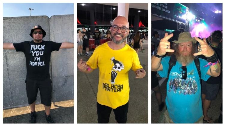 Os fãs usaram camisas com suas bandas preferidas durante o Summer Breeze Brasil
