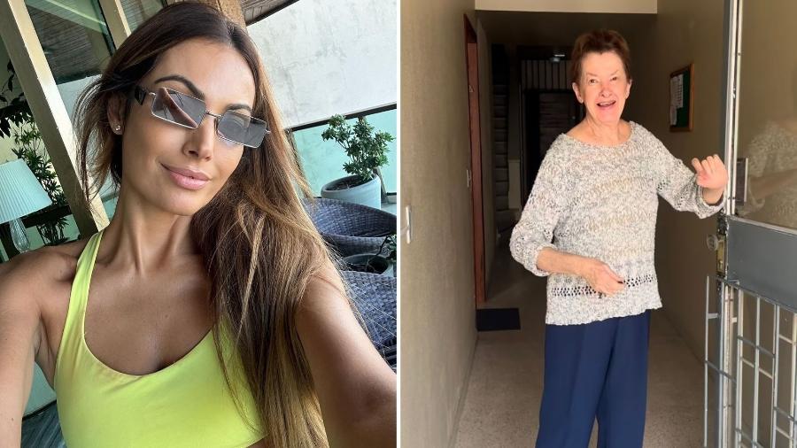 Patrícia Poeta mostra reencontro com a tia na casa dela no RS