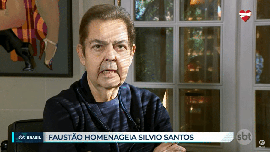 Faustão manda mensagem para herdeiras de Silvio Santos