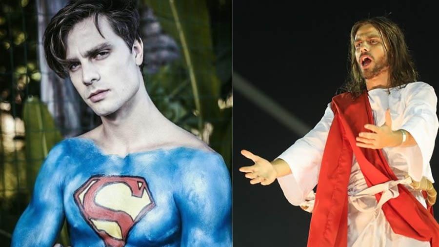 Paulo Dalagnolli vai representar Superman e Jesus Cristo no Carnaval 2017 - Reprodução/Instagram/Roberto Filho/Brazil News