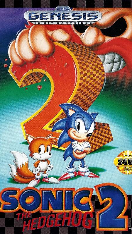 Capa americana de "Sonic the Hedgehog 2" - Reprodução