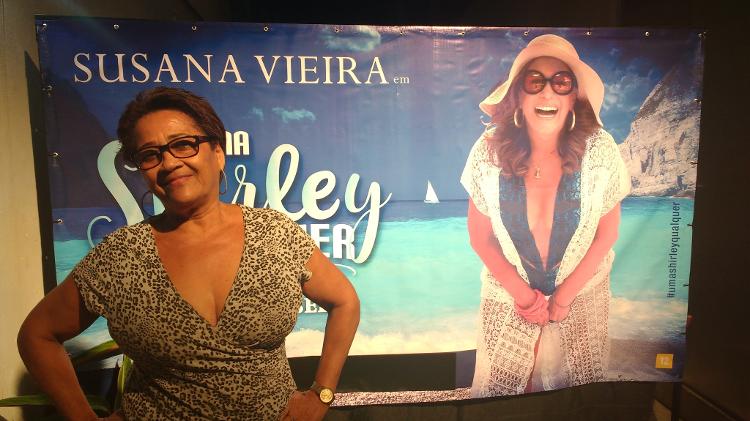 Maria das Graças Ribeiro prestigia peça "Uma Shirley Qualquer" com Susana Vieira em Bangu - Giselle de Almeida/UOL - Giselle de Almeida/UOL