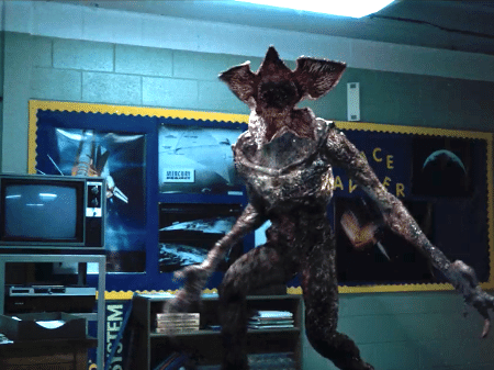 O Demogorgon em cena da primeira temporada de "Stranger Things" - Reprodução