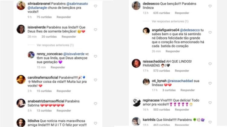 Recados de Silvia Abravanel, Isis Valverde, Carolina Ferraz, Ana Beatriz Barros, Ildi Silva, Deborah Secco, Raissa Chaddad, Regina Casé e Karin Hils - Reprodução/Instagram - Reprodução/Instagram