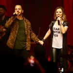 Sandy volta a cantar com o irmão, Junior, 11 anos após o fim da dupla, na abertura da nova turnê da cantora, "Nos Voz Eles", no Credicard Hall, em São Paulo - Manuela Scarpa/Brazil News