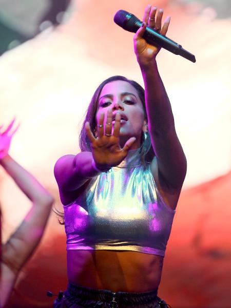 Anitta durante show em São Paulo - 