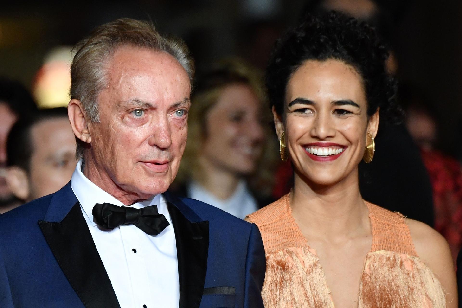 Pré-estreia de "Bacurau" em Cannes: Udo Kier e Barbara Colen - Alberto Pizzoli/AFP