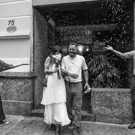 Marcelo D2 em casamento com Luiza Machado - Reprodução/Instagram