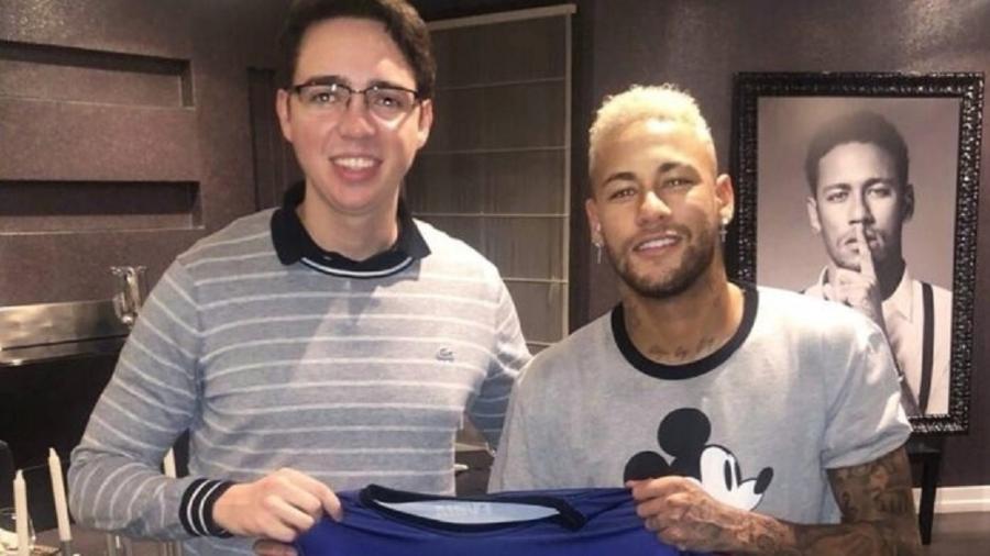 Jaime Padua, dirigente da FURIA, ao lado de Neymar - Reprodução/Instagram