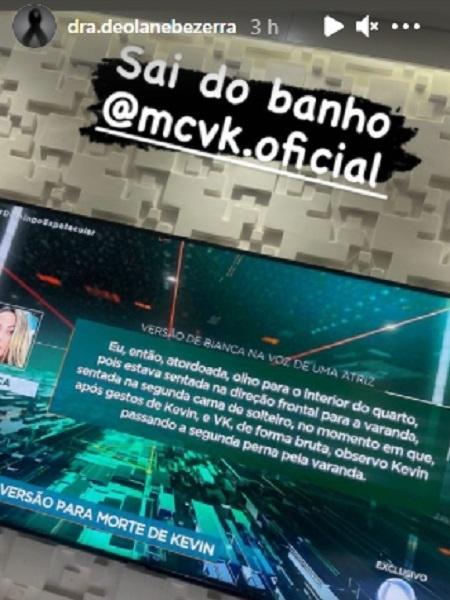 Viúva de Kevin prova MC VK por citação na morte do funkeiro - Reprodução/Instagram - Reprodução/Instagram