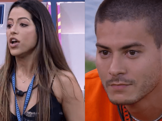 Laís diz que Arthur tem medo de colocar Jade no paredão: 'Você não é homem'