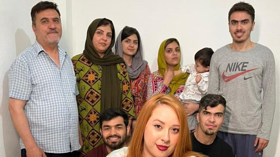 Tamara Milani: "Ajudei uma família afegã a fugir de Cabul logo após invasão do Talibã" - arquivo pessoal