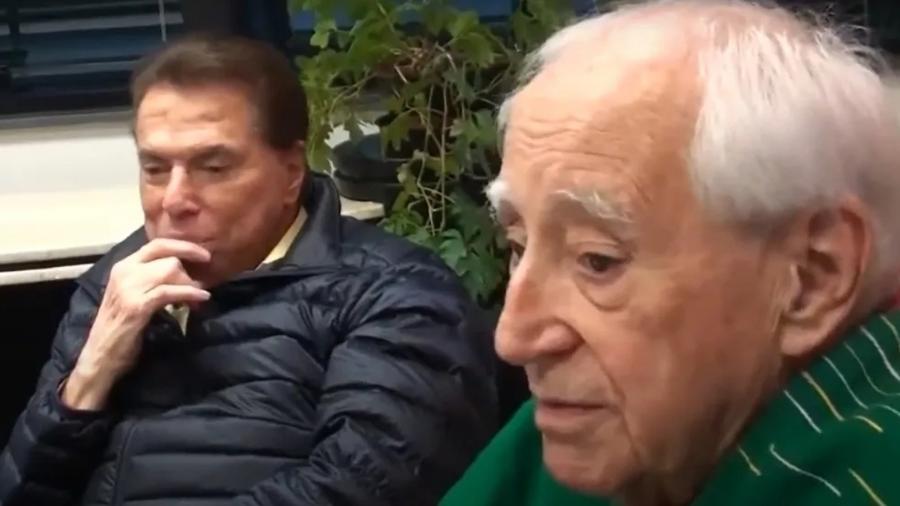 Zé Celso e Silvio Santos em reunião em 2017 - Reprodução