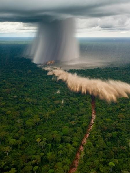 Microbust na Amazônia