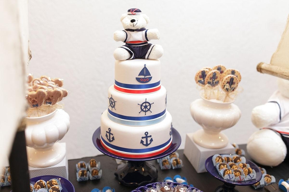 bolo de biscuit festa urso marinheiro - Marcelo Rezende e Rodrigo Eduardo/Divulgação