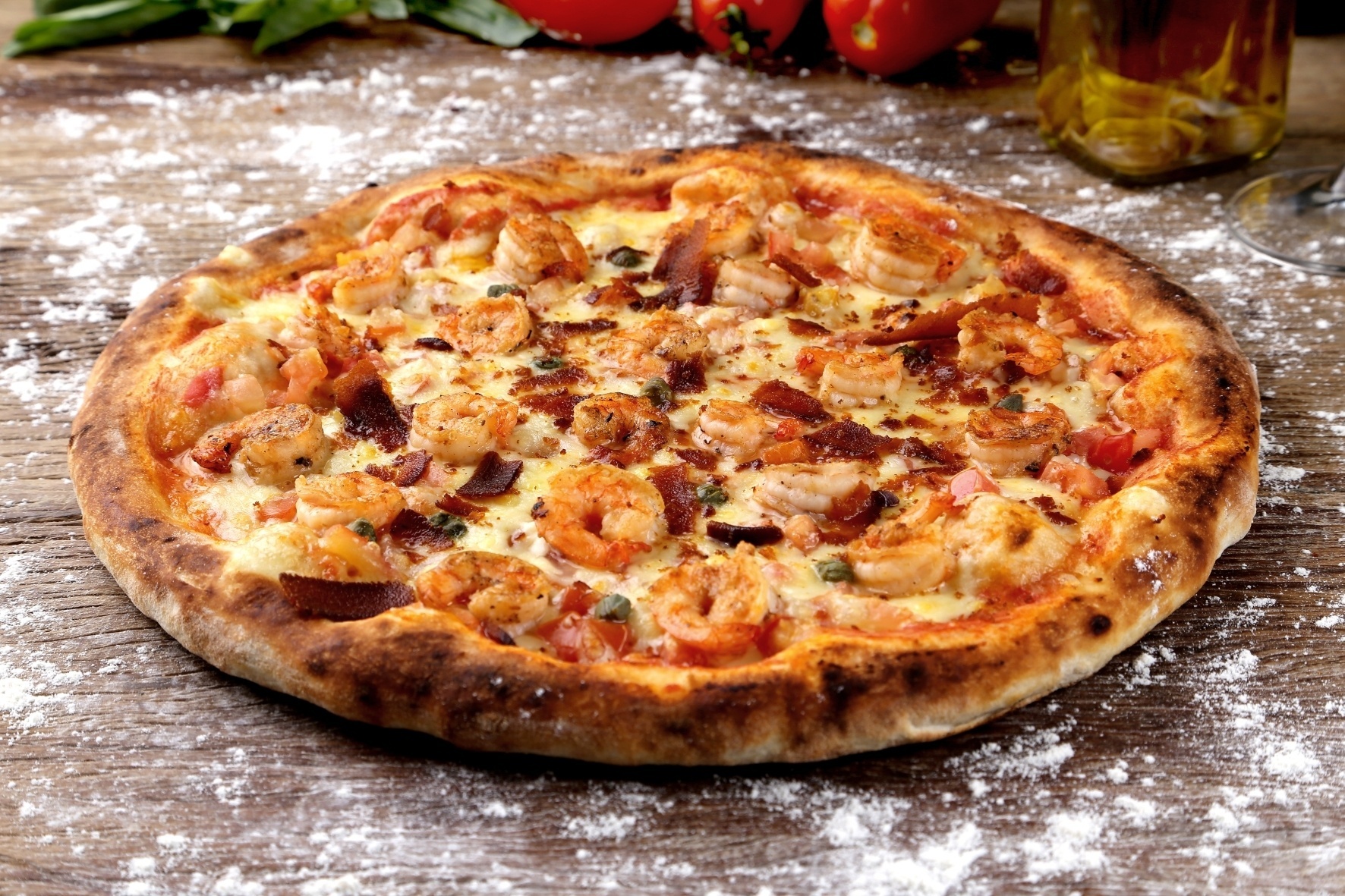 Pizza "Gamberi com lascas de Bottarga" - Divulgação