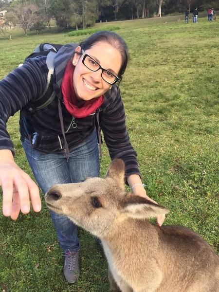 A pesquisadora Vivian Cannato viveu na Austrália em 2015 - Arquivo pessoal - Arquivo pessoal