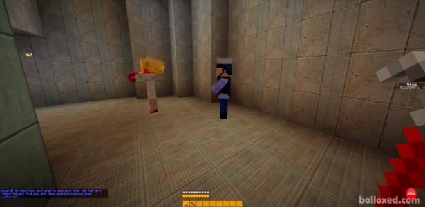 Abusando da criatividade e do editor de níveis, jogador recriou momentos iniciais de "Half-Life" em "Minecraft" - Reprodução