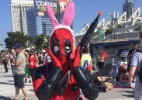Fã mostra lado irreverente de Deadpool durante a San Diego Comic-Con 2016 - Felipe Cruz/UOL