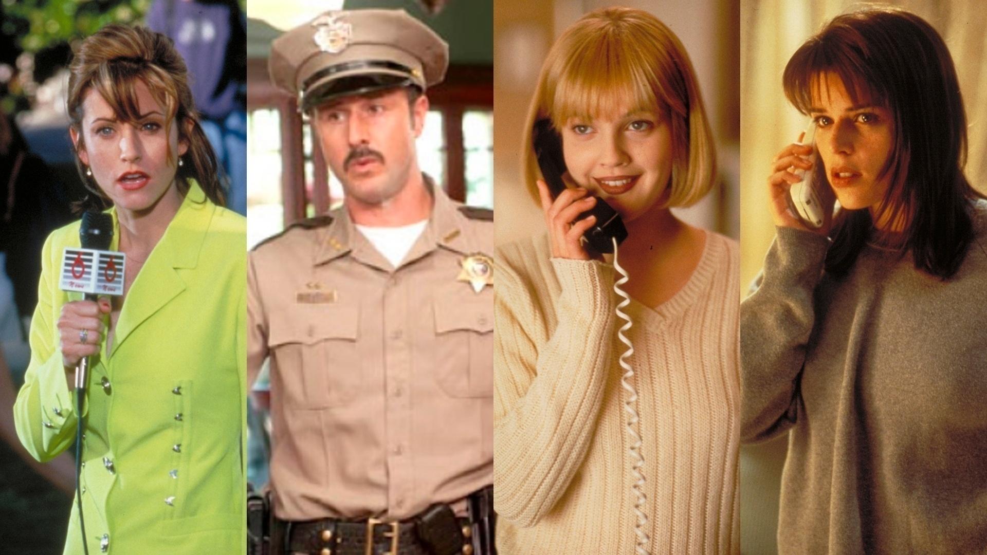 Cenas do filme "Pânico" (1996), de Wes Craven - Reprodução/Montagem