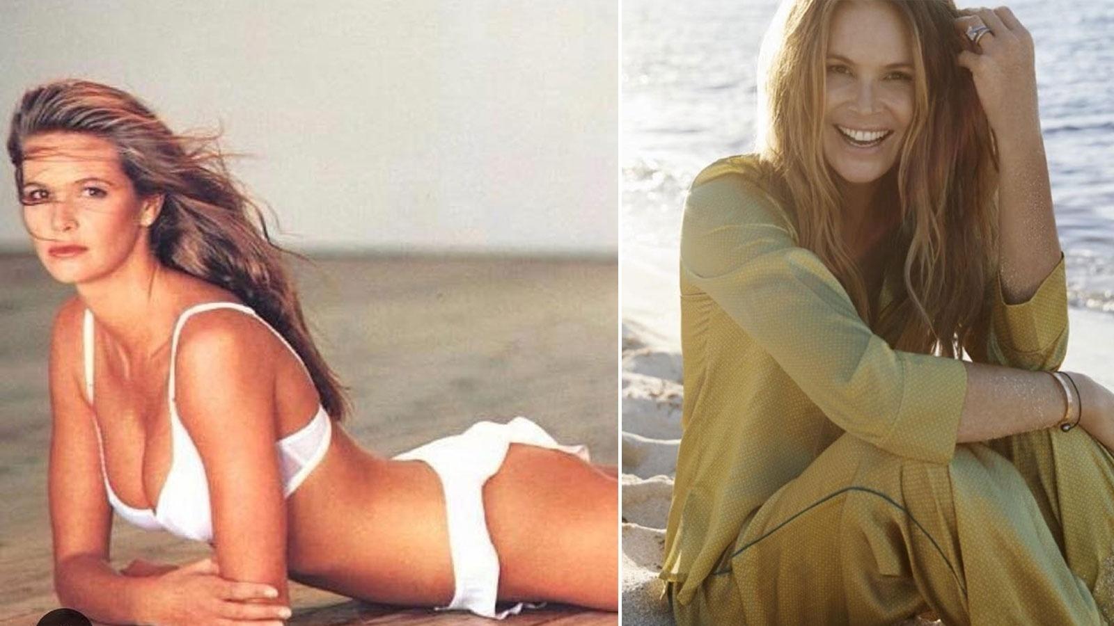 A modelo australiana Elle Macpherson já foi eleita 'o corpo' pela revista Time, em 1986, desfilou, estrelou capas e fez uma participação especial no serido Friends, como Janine. Hoje ela tem 53 anos e é empresária - Reprodução/Instagram