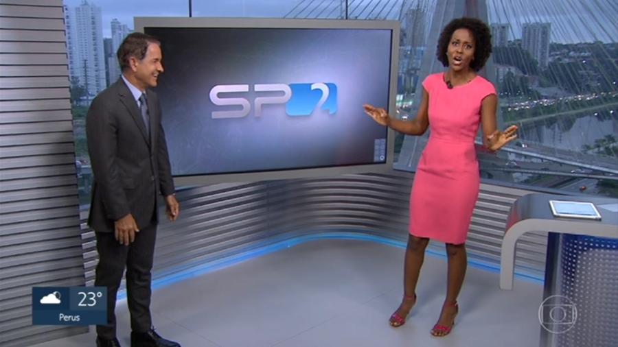 Maria Júlia Coutinho faz desabafo bem-humorado no "SPTV 2ª Edição" - Reprodução/TV Globo