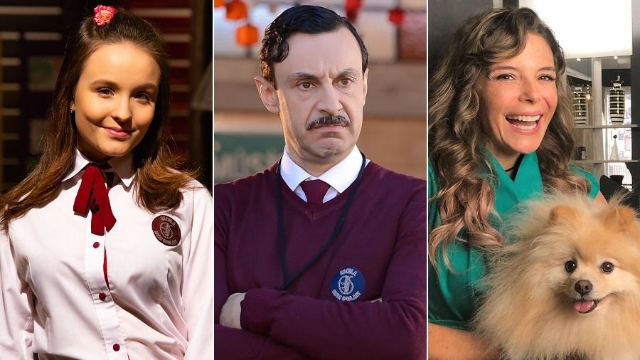 Larissa Manoela, Ivan Parente, Mylla Christie e o cachorrinho Urso deixarão As Aventuras de Poliana - Montagem/UOL/João Raposo/SBT/Instagram/myllachristieui