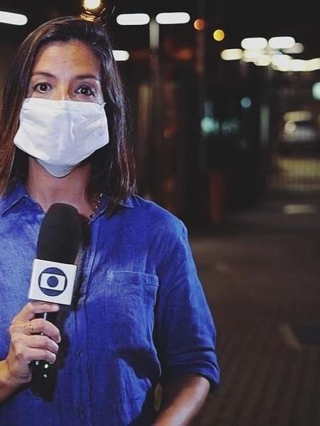 A repórter Marina Araújo, da Globo, ficou refém de um fã de Renata Vasconcellos - Reprodução/Instagram
