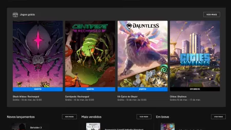 Epic Games dá jogos Black Widow, Centipede e kit de Dauntless de graça