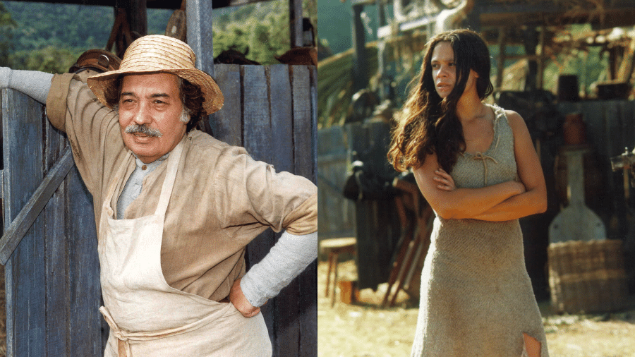 Pedro Paulo Rangel viveu Calixto em "O Cravo e a Rosa"; Vanessa Gerbelli era Lindinha, em seu primeiro papel na TV - Globo/Divulgação
