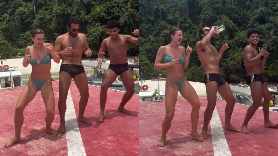 Alice Wegmann dança com Humberto Carrão e Lucas Leto, estrelas de Vale Tudo Alice Wegmann dança com Humberto Carrão e Lucas Leto, estrelas de Vale Tudo