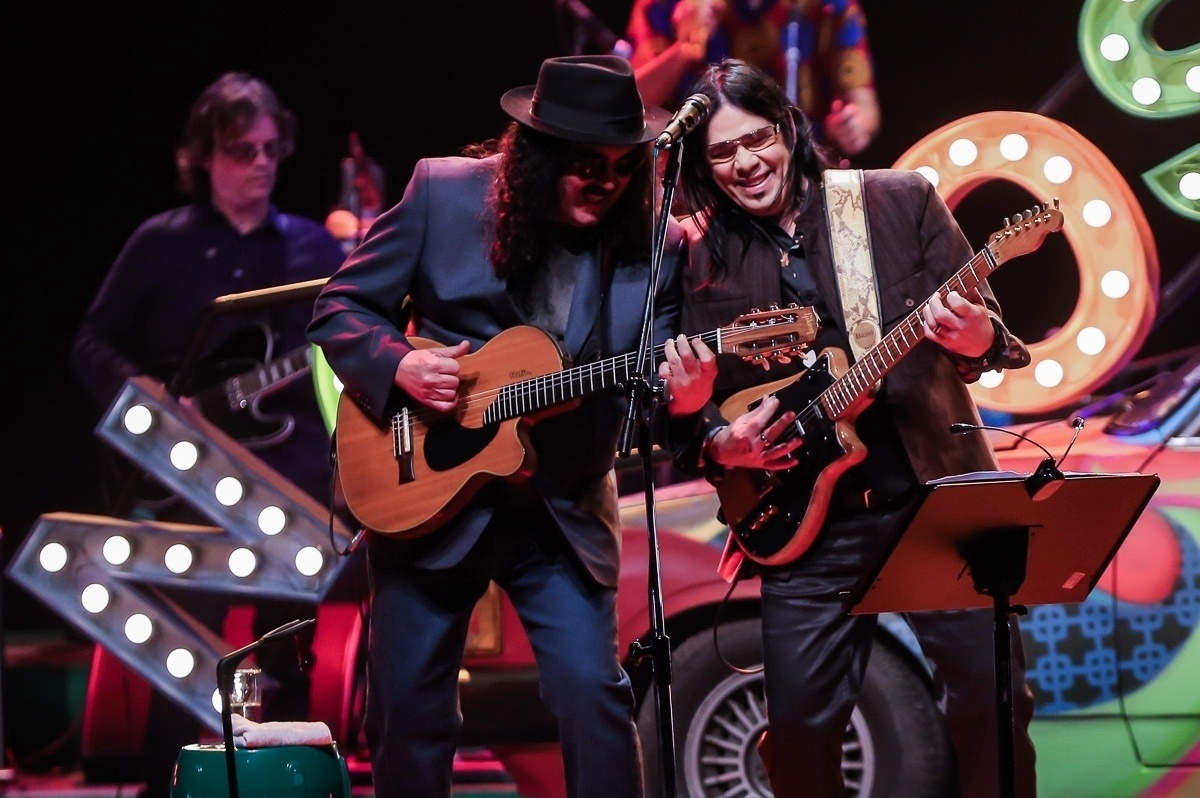 12.ago.2016 - Moraes Moreira e Pepeu se apresentam com os Novos Baianos em SP, na noite desta sexta-feira - Manuela Scarpa /Brazil News