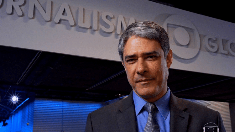 William Bonner no novo cenário do "Jornal Nacional" - Reprodução/TV Globo - Reprodução/TV Globo