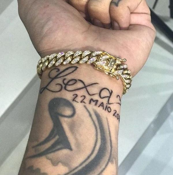 MC Guimê homenageou a esposa Lexa e eternizou a data de seu casamento - Reprodução/Instagram