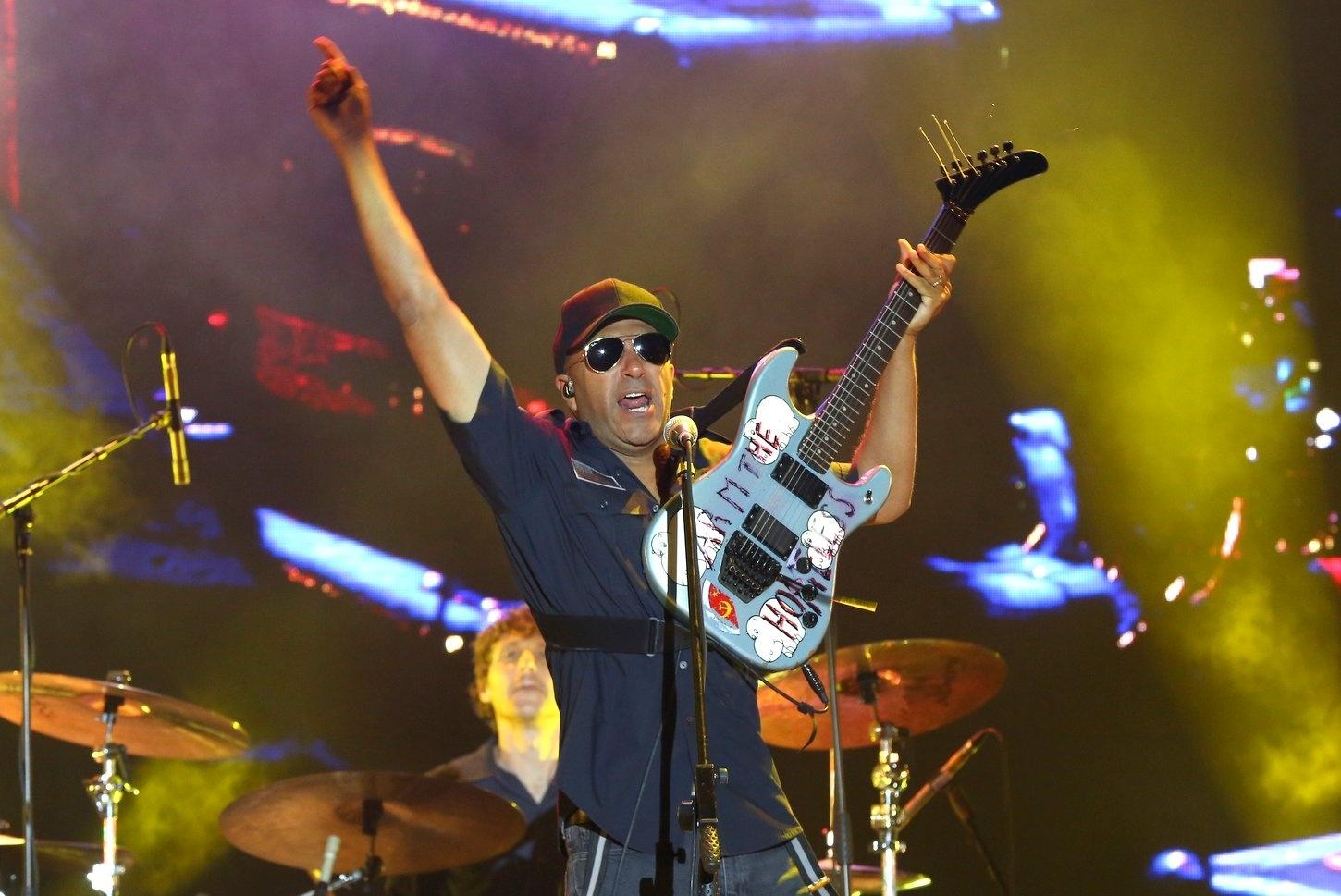 Tom Morello pede justiça para Marielle em show em Porto Alegre - Denilson Santos/AgNews