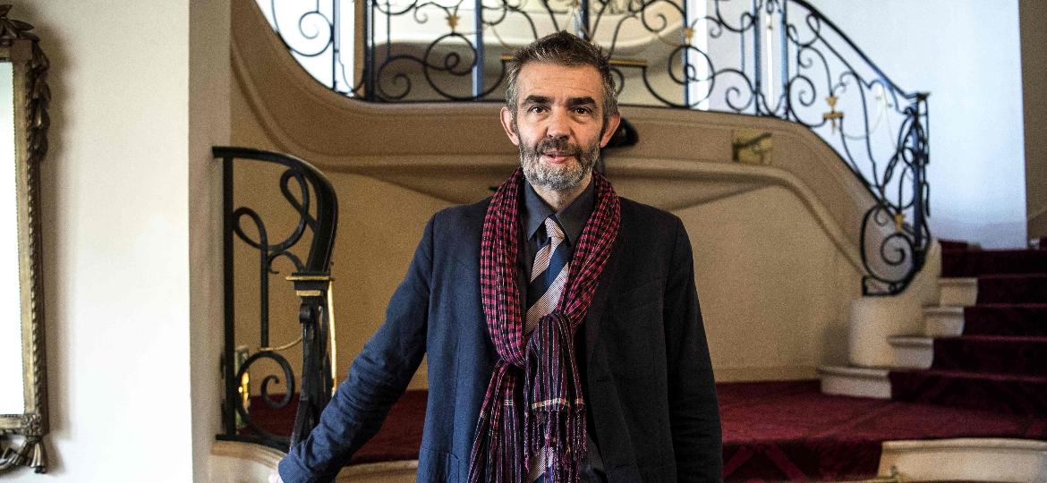 O jornalista e escritor francês Philippe Lancon, sobrevivente do atentado ao Charlie Hebdo - Christophe ARCHAMBAULT/AFP