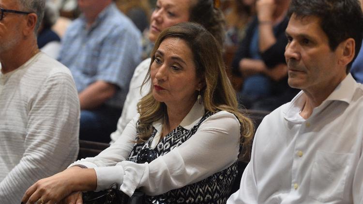 Sônia Abrão na missa de Gugu - Francisco Cepeda/AgNews - Francisco Cepeda/AgNews