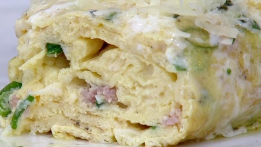Omelete japonesa feita pela Ana Maria Braga - Reprodução/TV Globo